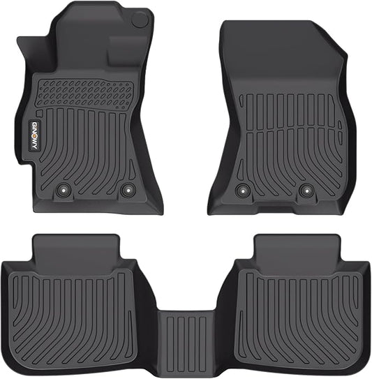 GINOWY-Floor Mats for Subaru Outback/Legacy 2015-2019 TPE Rubber All Weather Car Floor Mats Legacy Accessories Floor Liners Black