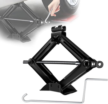 Car Jack Kit,Scissor Jack,Scissor Lift Jack for Car 2 Ton (4409 lbs) Tire Jack Tool Kit Universal Car Emergency Kit with Crank Handle, Heavy Lifting Jack,Portable Tire Changing Kit for Car Truck SUV