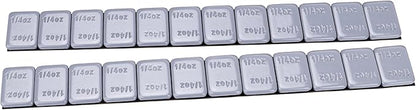 YIZBAP Wheel Weights Gray 1/4oz, 24 oz/Box, 96pcs, with Strong Black Adhesive. 0.25 Ounce Stick on Wheel Weights for Cars, Trucks, SUVs, Motorcycle, and Others