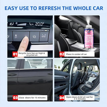 Glodway Whole Car Air Refresher Spray,Odor Eliminator Eliminates Strong Vehicle Odors,Magnolia Scent-6 Ounce Spray Bottle (Plack of 2)