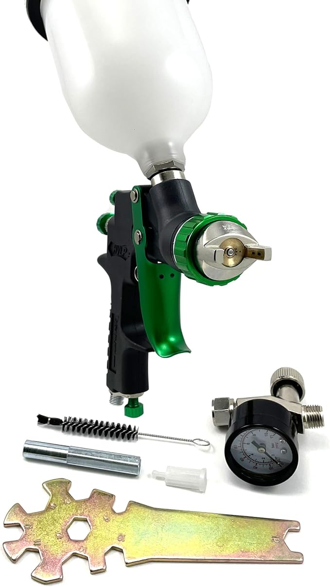 HVLP Gravity Feed Sprayer Paint with 1.4 mm/2.2mm Tips 600cc Cup, Automotive, Car Paint Gun Sprayer, Paint Gun for House Painting, Car, Furniture DP-W-99V
