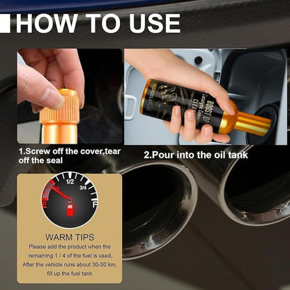 Catalytic Cleaner, Boost Up Catalytic, Boost Up Catalytic Converter Cleaner Auto Parts EngineFuel and Exhaust Pipe Cleaners,Fuel System Treatment Oil for Gas and Diesel Car (3PCS)