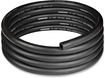 EVIL ENERGY 3/8" Heater Hose Coolant Radiator Straight 100PSI SAE 20R3 10FT Black
