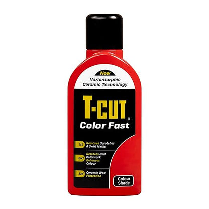 T-Cut Light Red Scratch Remover Color Fast Paintwork Restorer Car Polish, 13 Colors Available, 17 Fl Oz