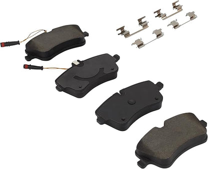Premium Semi-Metallic Front Brake Pads (1001-0872M) Compatible with Mercedes-Benz C200 2004-2001, C230 2005-2002, C240 2001, C240 2004-2003, CLK280 2009-2007, E280 2007, SLK200 2007-2005
