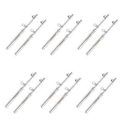 GODESON Dual Head Tire Pressure Gauge,Heavy Duty Pen Tire Gauge Range 10-150PSI; 1-10Bar,Dual Head Truck Air Pressure Gauge (Pack of 12)…