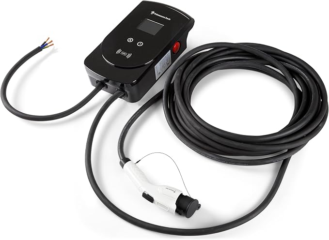 PRIMECOM 80 Amp 22KW 220Volt Level-2 18ft to 50ft Cord Lengths 20X Fast Smart Electric Vehicle EV Charging Station Ford Transit F-150 Lightning Lucid Air Polestar TeslaXS Taycan (40 Feet)