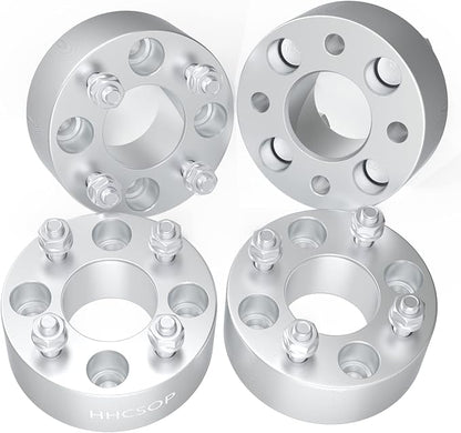 HHCSOP 4x4 2" Golf Cart Wheel Spacers for EZ GO EZGO Club Car, 4PCS 4x101.6mm ATV Wheel Adapters Hub Bore 62mm with 1/2" Studs