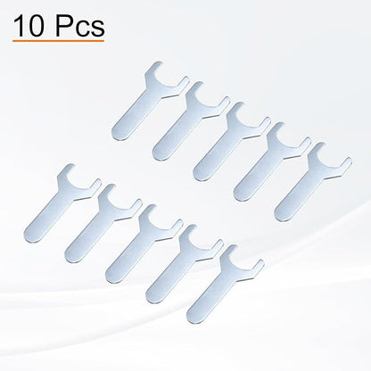 HARFINGTON 10pcs Small Wrench 22x70x2mm Metric U-Shaped Single Open Ended Spanner Super Thin Flat Head Galvanizing Wrench for Automotive Repair Furniture Assembly