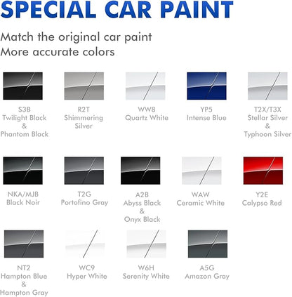 Stellar Silver/Typhoon Silver (T2X/T3X) Touch Up Paint Compatible with Hyundai, DIY Car Paint Scratch Repair, Automotive Paints, Quick & Easy Fix Scratch Repair for Tucson/Elantra/Venue/Ioniq