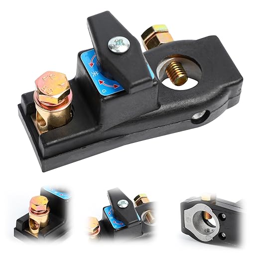 Battery Disconnect Switch, Heavy Duty Battery Shut Off Switch, High Current Master Battery Power Cut Isolator Kill Switch, Smart Battery Kill Switch for Car, RV and Boat