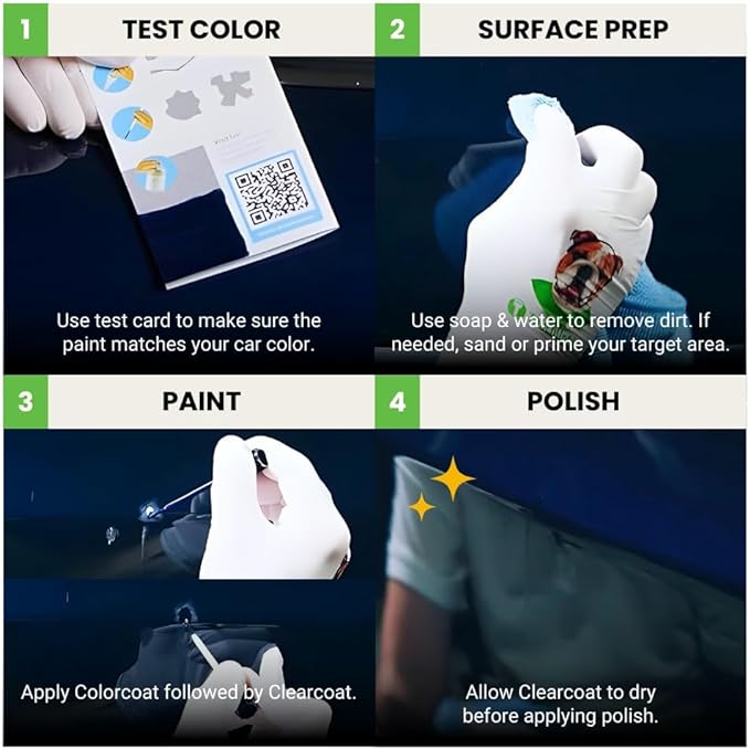 TouchUpDirect 1M4 Grayscale Compatible with Toyota Exact Match Touch Up Paint Brush - Platinum Kit