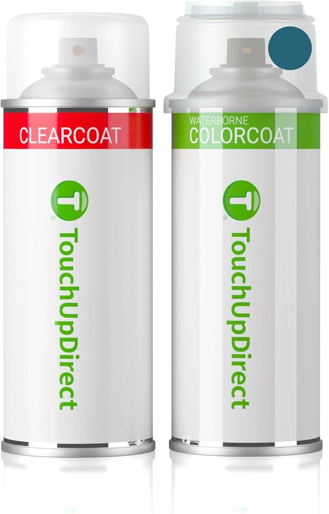 TouchUpDirect 8T7 Blue Streak Metallic Compatible with Toyota Exact Match Touch Up Paint Aerosol - Essential Kit