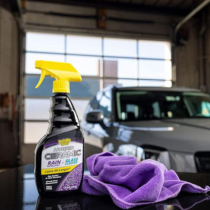 Invisible Glass 92183-3PK Hybrid Ceramic Rain Repellent and Glass Cleaner Cleans and Protects Car Windows and Windshields with Long-Lasting Water-Repellent Si02 Technology, 16 Fl Oz, Pack of 3