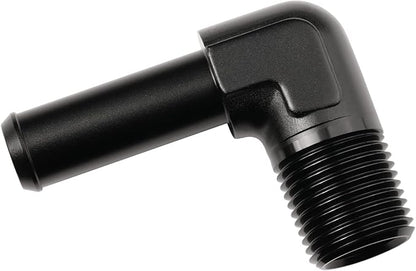 1/2 NPT Male to 5/8" Hose Barb Fitting Adapter 90 Degree Elbow Aluminum Black