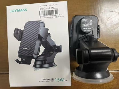 Wireless Car Charger, Phone Holders for Your Car, 15W Auto Clamping Phone Mount Car Accessories for iPhone 16 15 14 13 12 Mini Pro Max 11 XR XS, Samsung Galaxy S24 Ultra S23 S22+ Note 20, etc