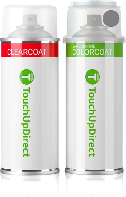 TouchUpDirect 1L0 Cutting Edge Metallic Compatible with Toyota Exact Match Touch Up Paint Aerosol - Essential Kit