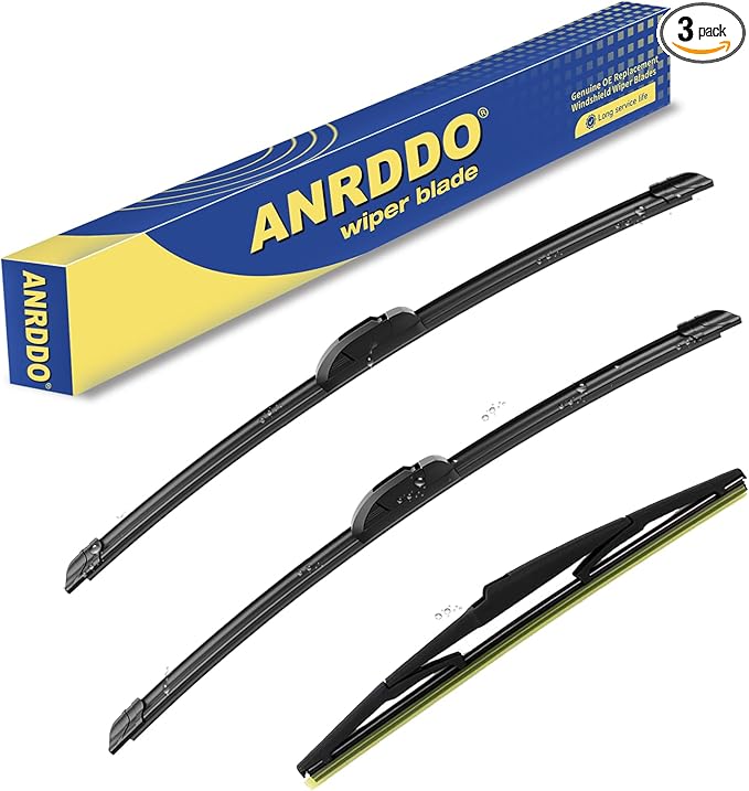 3 wipers Replacement For 2010 2011 2012 2013 2014 2015 Lexus RX350 RX450h, Windshield Wiper Blades Original Equipment Replacement - 26"+22"+16" (Set of 3) U/J HOOK