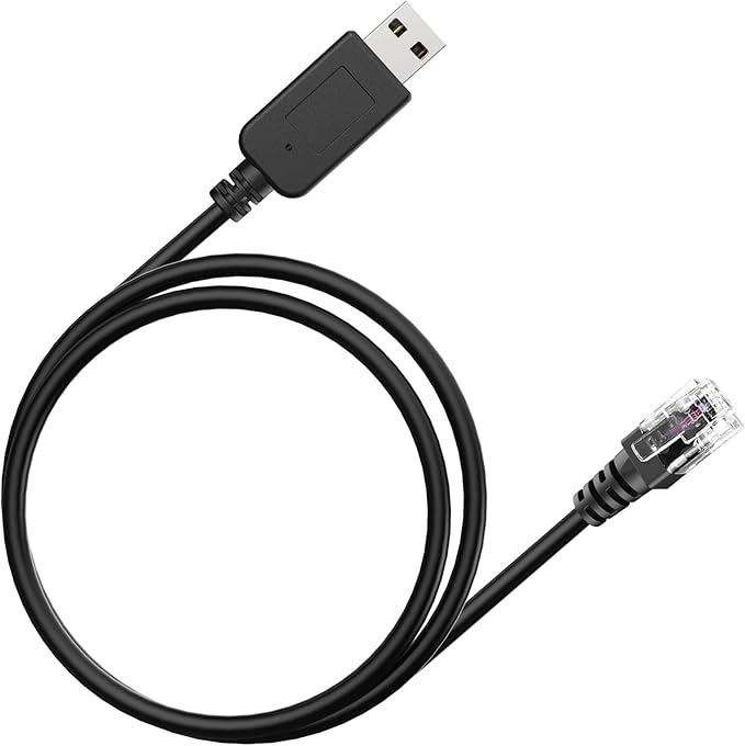 Radar Detector Cord, USB to RJ11 Cable,RJ11 Plug Power Cable,for Escort Uniden Radenso XP Beltronics Cobra Whistler Radar Detector,Replacement Power Cable for Radar Detectors (RJ11-6.56ft)