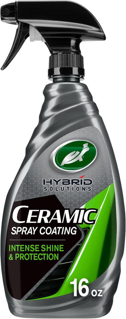 Turtle Wax 53409 Hybrid Solutions Ceramic Spray Coating, Incredible Shine and Protection for Car Paint, Extreme Water Beading, Safe for Cars, Trucks, Motorcycles, RV's and More, 16 oz. (Pack of 1)