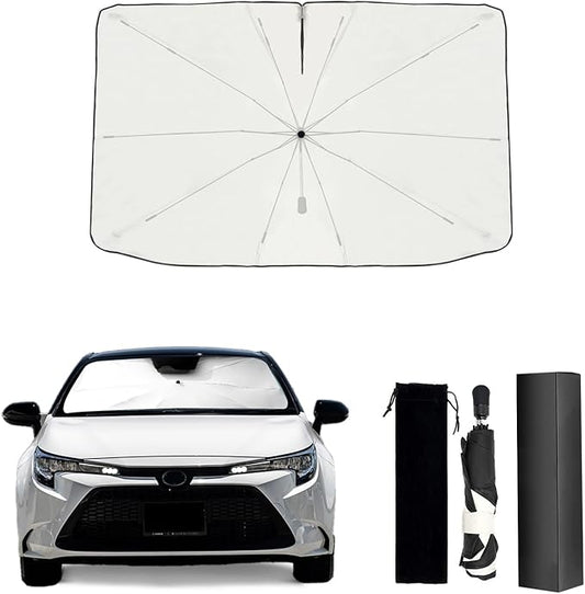 Umbrella Sunshade for Toyota Corolla Accessories 2025, Foldable Windshield Cover Sun Shade Umbrella Visor with UV Block Windshield Heat Insulation Protection (for Toyota Corolla 2020-2025)
