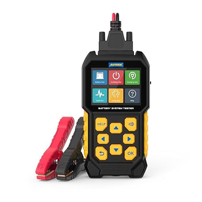 Car Battery Tester 24V 12V Load Tester,Digital Auto Battery Analyzer,30-2000 CCA Automotive Alternator Charging Cranking System Scanner for Motorcycle Car Truck Boat RV Marine ATV SUV Boat Yacht