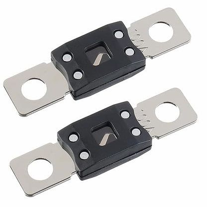 100A MEGA High Current Fuse - 100 Amp Bolt-on Fuse for Cars, Trucks, Construction Vehicles, Buses, Caravans (2 Pcs)