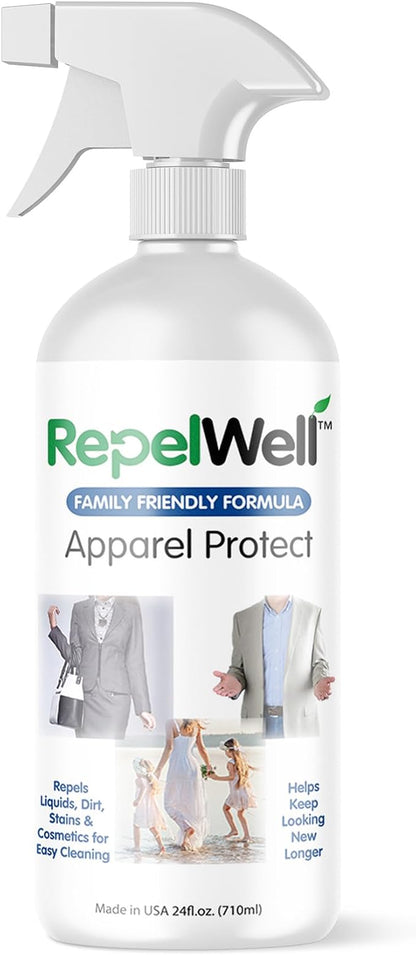 Apparel Protect (24oz) Stain & Water Repellent Spray – Non-Toxic, Eco-Friendly, Pet-Safe Sprays for Clothing & More