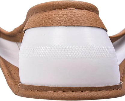 Car Pass Classical Leather Automotive Universal Steering Wheel Covers,Universal Fit for Suvs,Trucks,Sedans,Cars,Vans,14.5-15inch Anti-Slip Safety Comfortable Desgin(Brown)