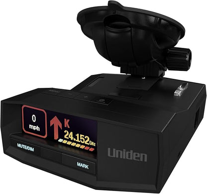 Uniden R8W (New Model) Extreme Long Range Laser/Radar Detector, 360° Awareness, Directional Arrows, Wi-Fi, Bluetooth, GPS, Real-Time Voice Alerts, Red Light & Speed Camera Alerts, R/TACH App