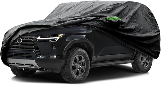 Proadsy 2025 Upgrade Car Cover Custom Fit for Lexus GX 2024 2025, Waterproof All Weather for Automobiles, Full Exterior Cover Rain Snow Sun Protector Indoor Outdoor Car Cover