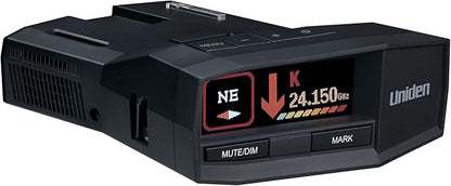 Uniden R8W (New Model) Extreme Long Range Laser/Radar Detector, 360° Awareness, Directional Arrows, Wi-Fi, Bluetooth, GPS, Real-Time Voice Alerts, Red Light & Speed Camera Alerts, R/TACH App