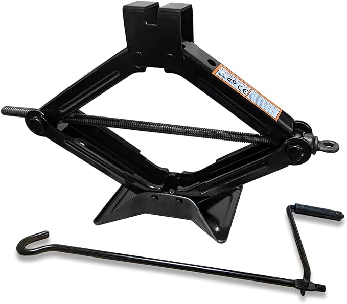 Scissor Car Jack, Scissor Jack with a Maximum Capacity of 2.0 Tons, Heavy Lifting Jack, Used for/SUV/MPV tire Repair and Replacement Tools, with Crank Handle (Hand Crank-2.0 tons)