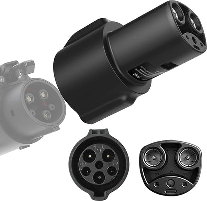 J1772 to Tesla Charging Adapter, 80A/250V Fast Charging, Compatible with Tesla Model 3/Y/S/X/Cybertruck, SAE J1772 EV Adapter for Tesla Cars Only, Easy Setup and Safety Certified