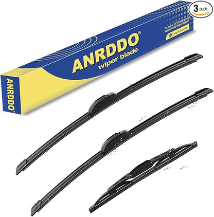 3 wipers Replacement for 2018 2019 2020 2021 Chevrolet Equinox 2018 2019 2020 2021 GMC Terrain Windshield Wiper Blades Original Equipment - 24"+18"+12" (Set of 3) U&J HOOK