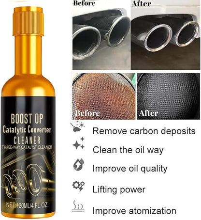 Catalytic Cleaner, Boost Up Catalytic, Boost Up Catalytic Converter Cleaner Auto Parts EngineFuel and Exhaust Pipe Cleaners,Fuel System Treatment Oil for Gas and Diesel Car (1PCS)