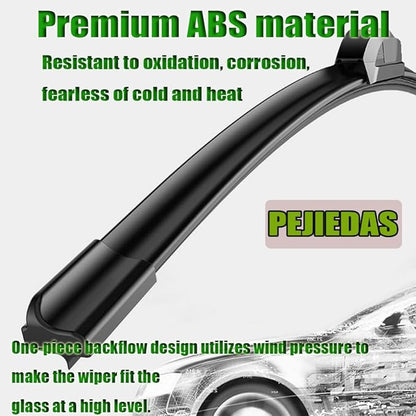 3 Wiper Blades, Front Wiper + Rear Wiper Blades for Toyota Prius 2010-2015 (26 inch + 19 inch + 16 inch) OE Original Style