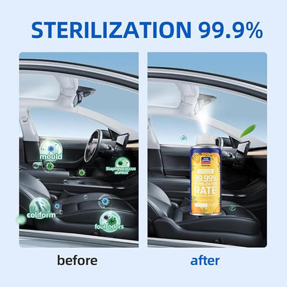 Glodway Whole Car Air Refresher Spray,Odor Eliminator Eliminates Strong Vehicle Odors,Lemon Scent-6 Ounce Spray Bottle (Plack of 3)