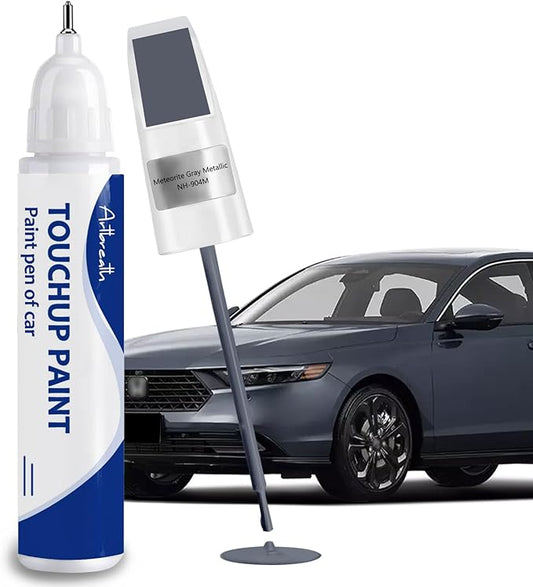 Meteorite Gray Metallic(NH-904M) Touch Up Paint for Honda-Exact Match–Chips and Nicks Car Paint Scratch Repair Kit Automotive Paint Pen for CR-V/CIVIC/Accord/HR-V/Pilot/Odyssey/Ridgeline/Passport
