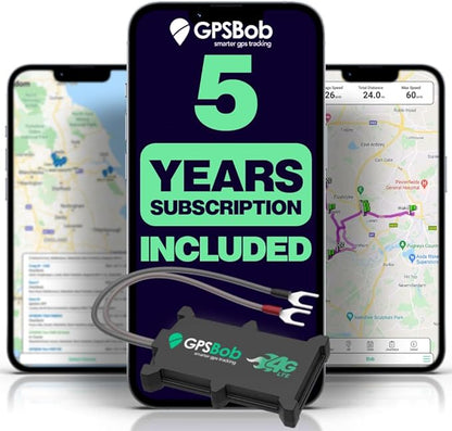 5 Year 4G 12/24v Wired GPS Tracker, All Inclusive, No Monthly Fees, No Subscriptions, One Off Fee, 5 Years Service Included, Car, Van, Truck, Caravan, RV, Plug and Play