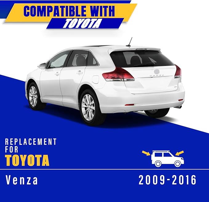 3 wipers Replacement for 2009-2016 Toyota Venza, Windshield Wiper Blades Original Equipment Replacement - 26"/22"/12" (Set of 3) U/J HOOK