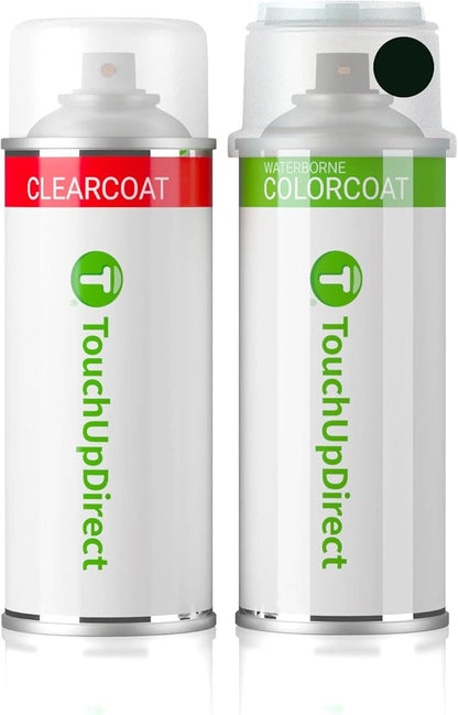 TouchUpDirect 202 Black Compatible with Toyota Exact Match Touch Up Paint Aerosol - Essential Kit