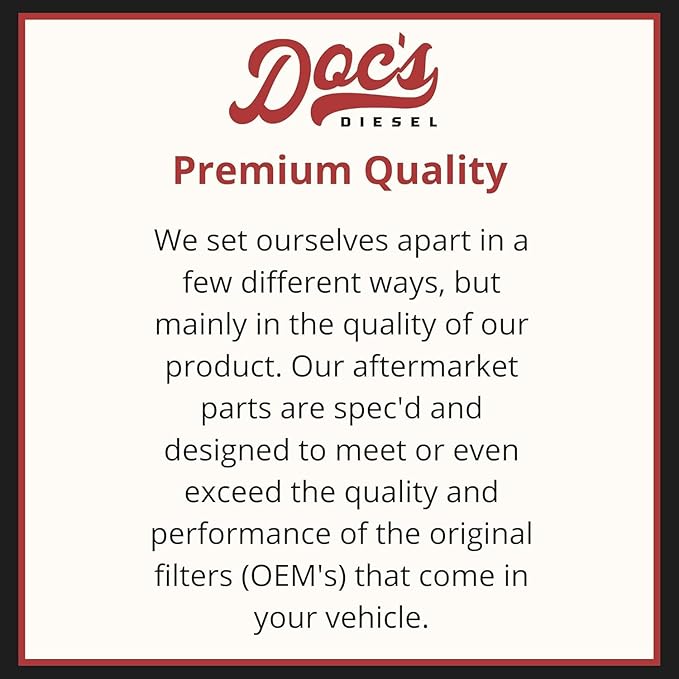 DOC'S DIESEL Ram 6.7L Cummins Air Filter 2007-2023 | Replaces 53034051AB | 12 Pack | OEM Grade Air Filter