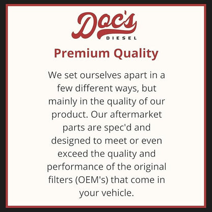DOC'S DIESEL Ram 6.7L Cummins Air Filter 2007-2023 | Replaces 53034051AB | 12 Pack | OEM Grade Air Filter