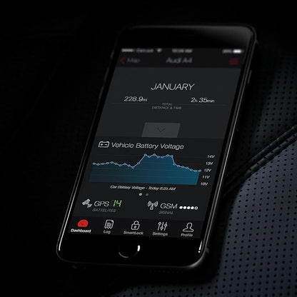 CARLOCK Anti Theft Car Device - Real Time 4G Car Tracker & Car Alarm System. Comes with Device & Phone App. Tracks Your Car in Real Time & Notifies You Immediately of Suspicious Behavior.OBD Plug&Play