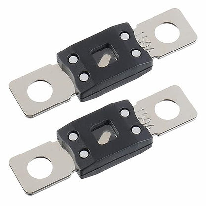 150A MEGA High Current Fuse - 150 Amp Bolt-on Fuse for Cars, Trucks, Construction Vehicles, Buses, Caravans (2 Pcs)