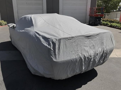 CarsCover Custom Fits for Dodge Challenger Car Cover 5 Layer Ultrashield Gray Covers (R/T, SRT, T/A, SXT, Hellcat)