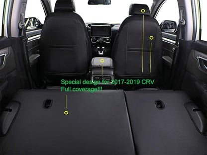 EKR Accord Car Seat Covers for Honda Accord 2023 2024 2025 LX(Rear Row W/Solid Backrest) Leather Car Seat Covers,Waterproof Car Seat Protectors,Trucks Seat Covers Full Set(Black)