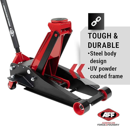 AFF 4 Ton Car Jack - Hydraulic Floor Jack with Lightning Lift - Heavy Duty