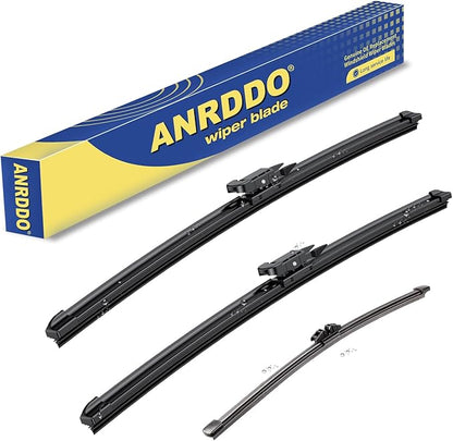 3 wipers Replacement For 2011-2016 2017 2018 2019 2020 2021 2022 2023 Ford Explorer Original Equipment Front and Rear Windshield Wiper Blades Set 26"+22"+11" (Set of 3) Pinch Tab